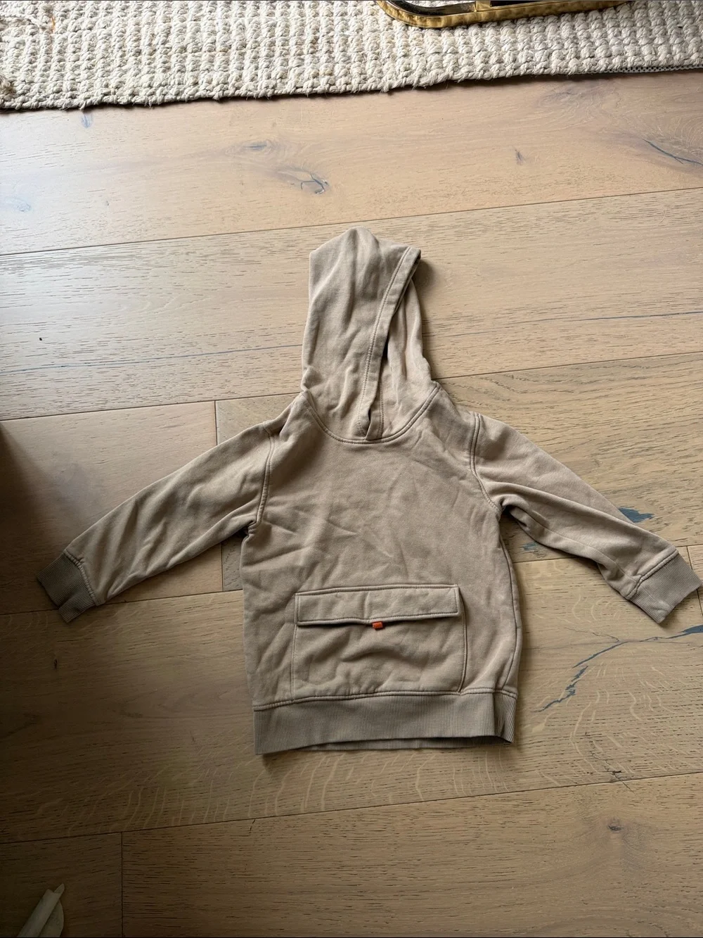Old Navy Kids Hooded Pullover Sweatshirt in Tan